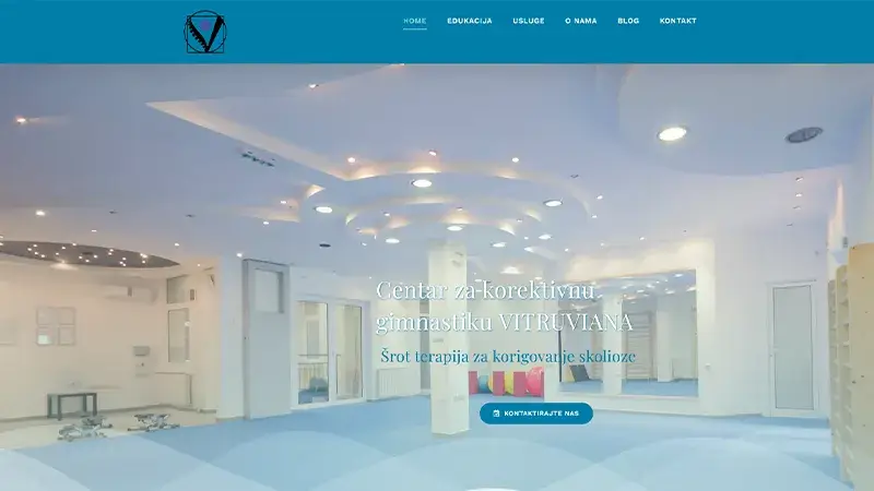 Corrective gymnastics - Web development Novi Sad - work example