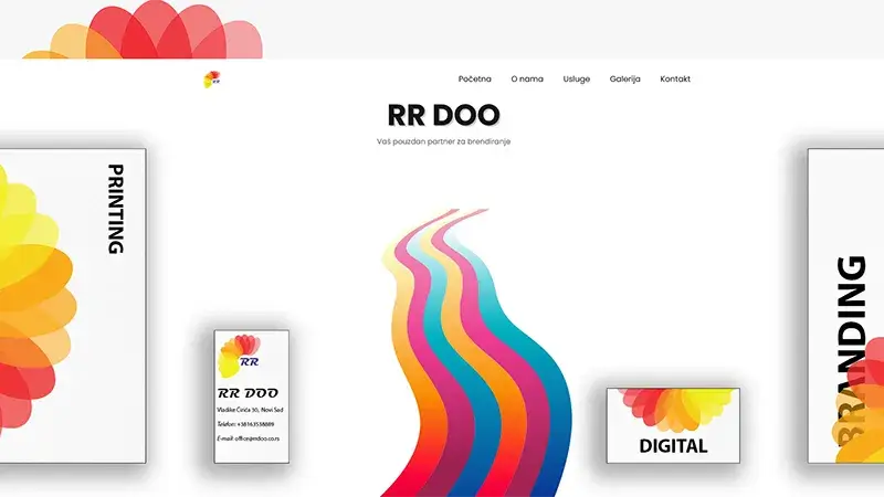 RR DOO - Web development Novi Sad - work example