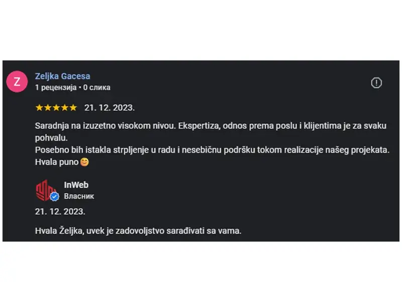 Recenzija od Željka Gašić - MTL